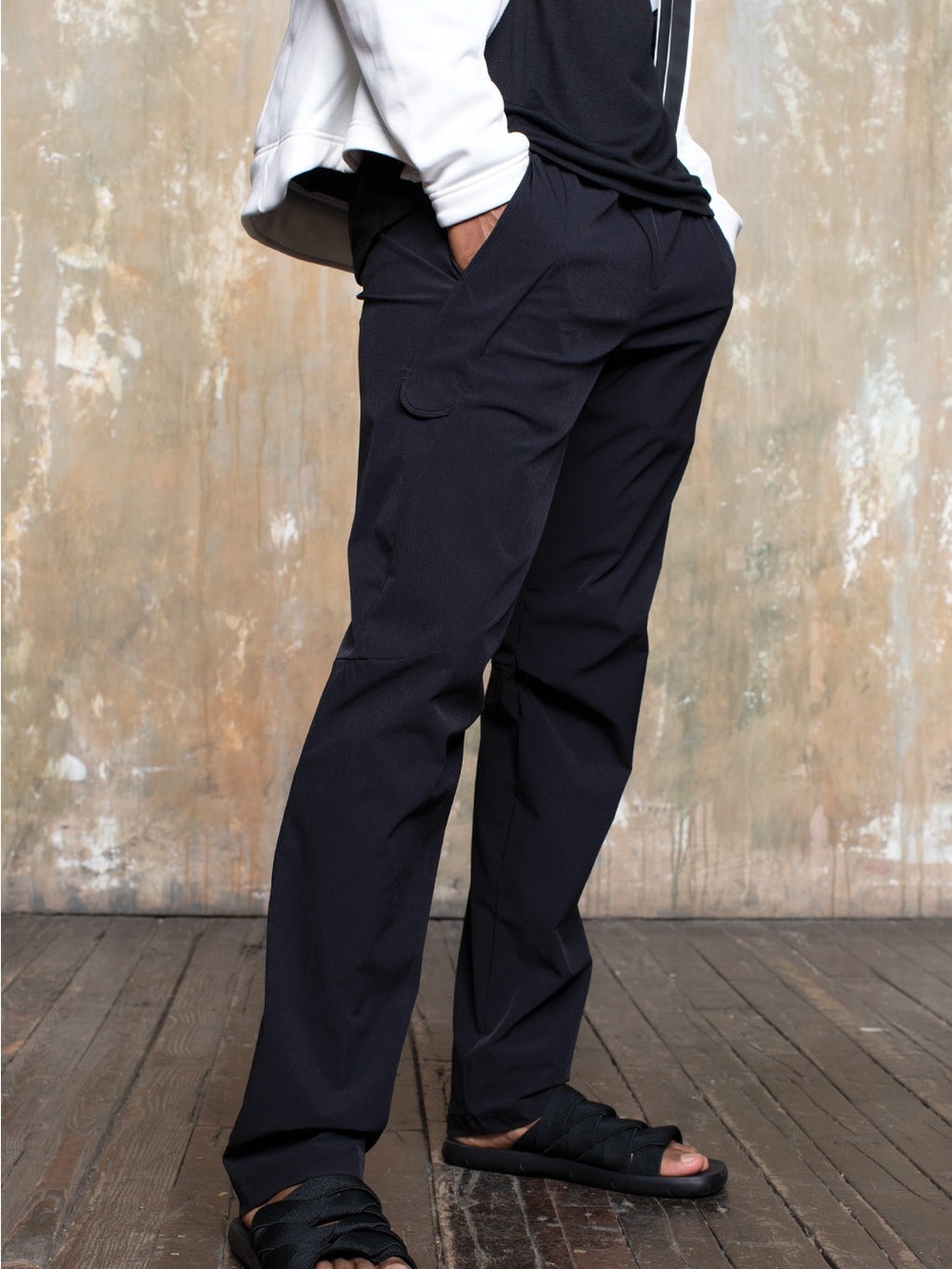 PASKHO ABILITY MODERN ERGONOMIC FIT TRAVEL PANTS IN BLACK MENS SIZE M